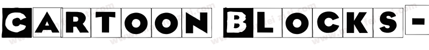 Cartoon Blocks字体转换